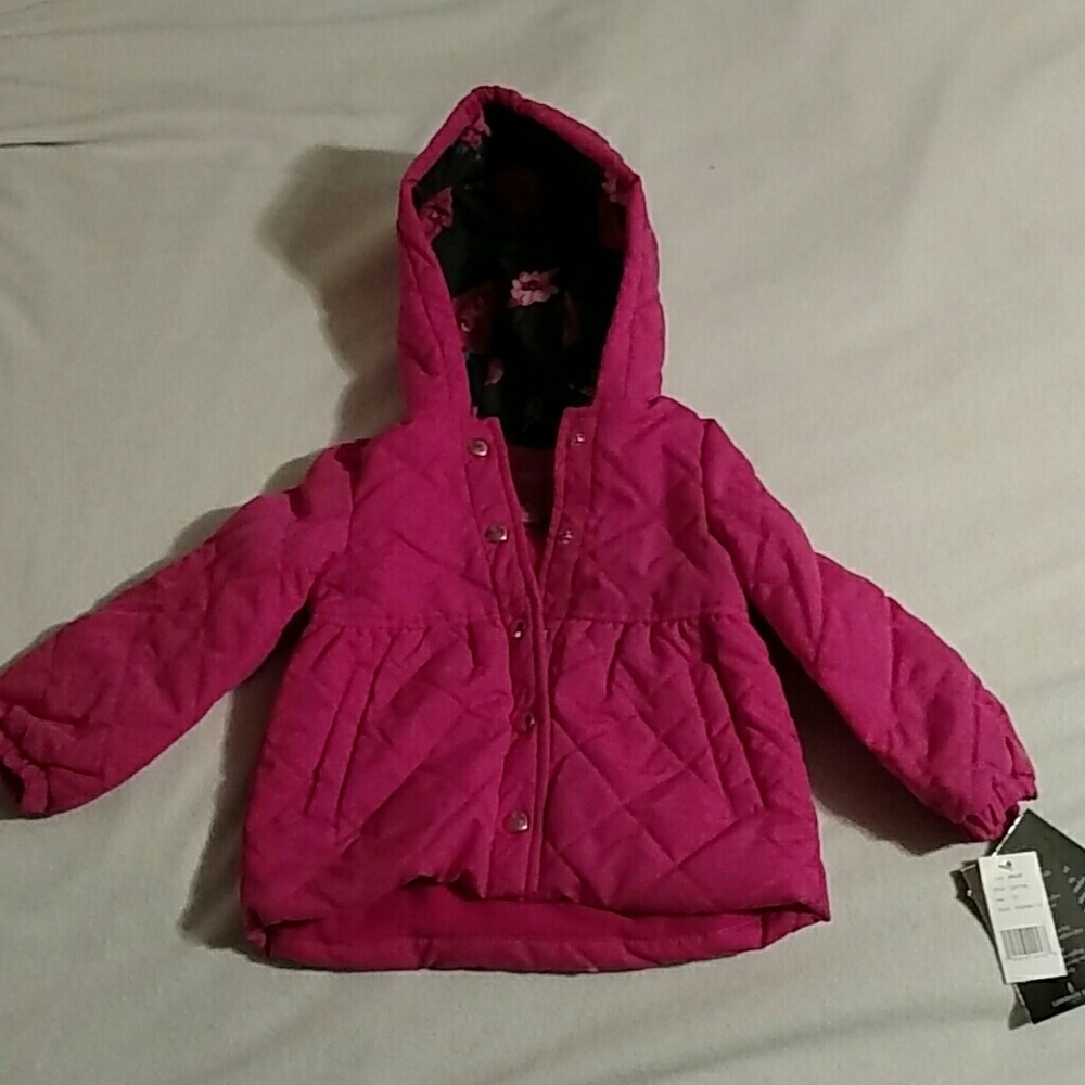 Girls pink London Fog winter coat size 3t NWT